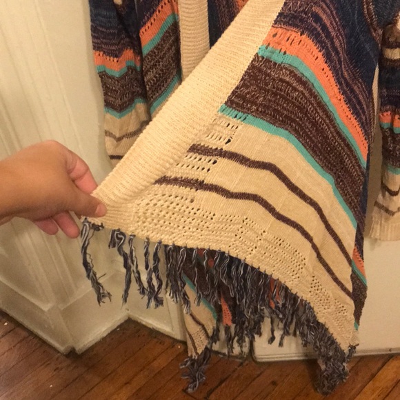 Cardigan with fringe - Picture 2 of 4